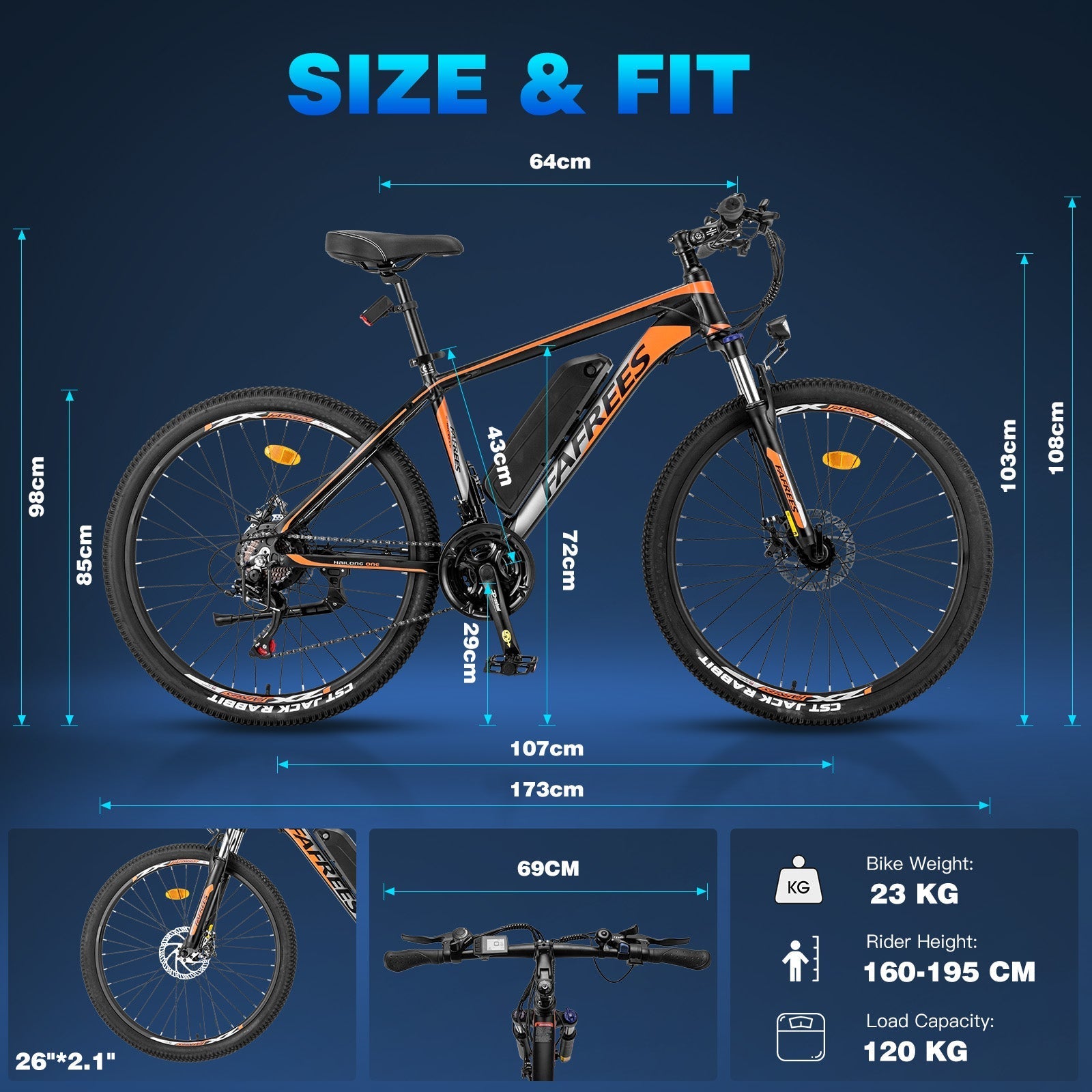 Fafrees 26 Hailong One Electric Bike-Vostro Cycles