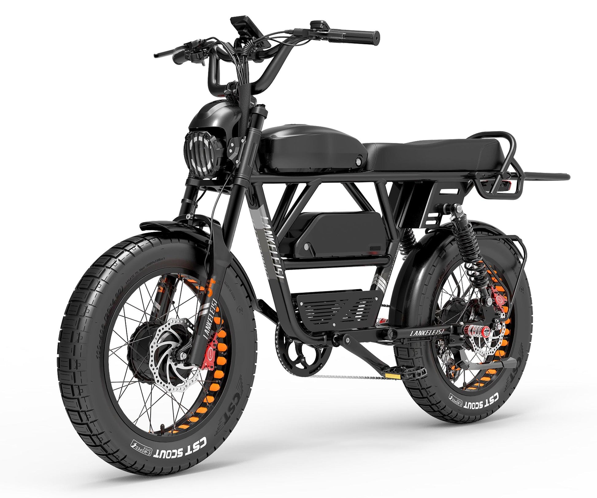 LANKELEISI X-Black Knight Dual Motor Electric Bike-Vostro Cycles