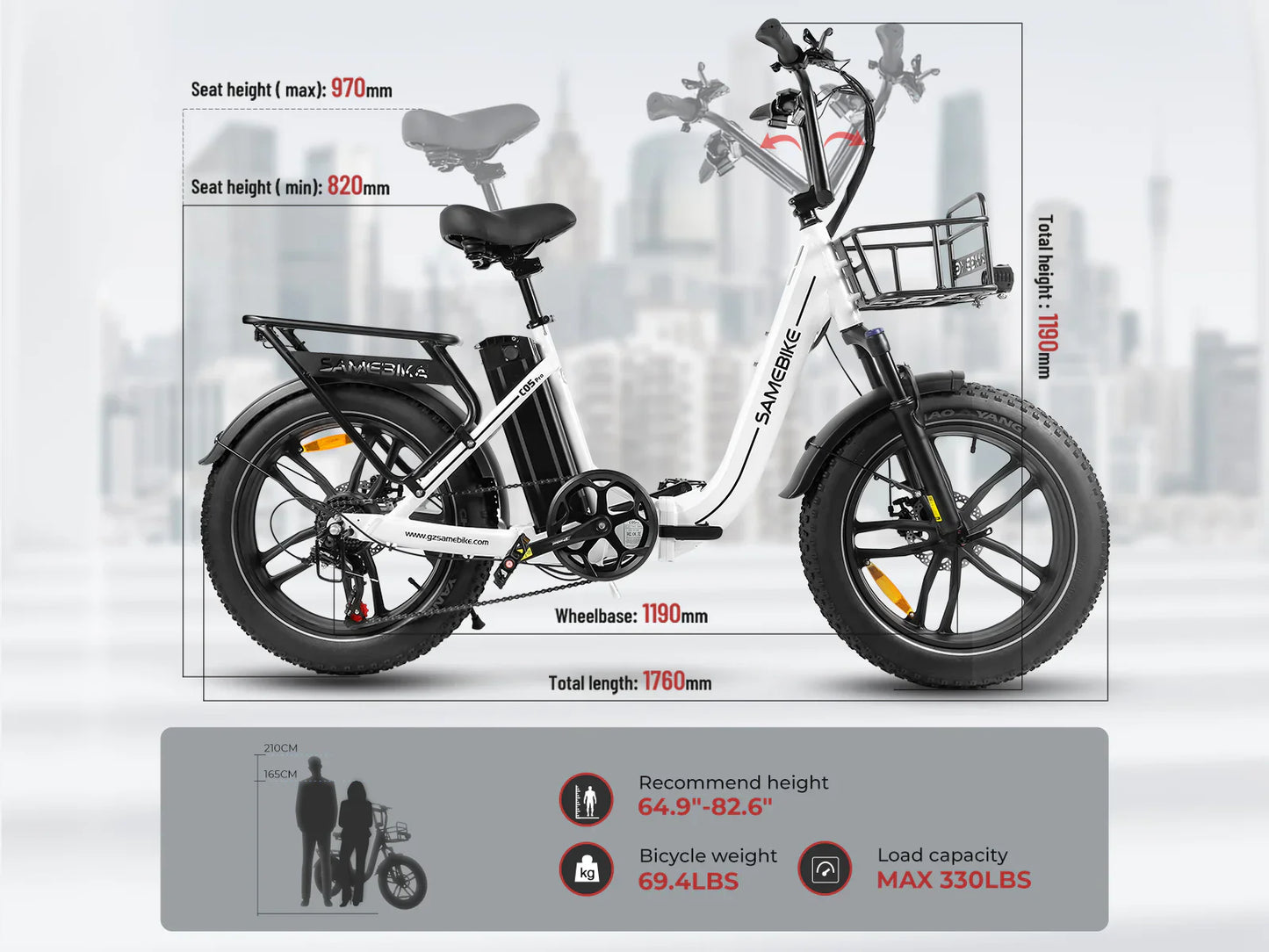 Samebike C05 Pro Electric Bike